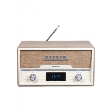 Radio DAB+/FM Denver MDA-525LW Bluetooth Madera Clara