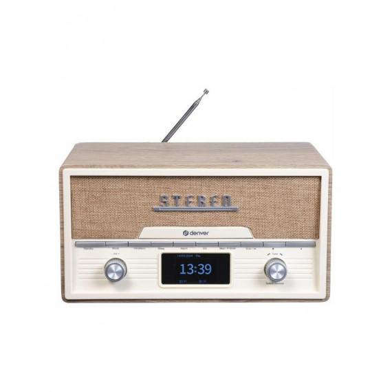 Radio DAB+/FM Denver MDA-525LW Bluetooth Madera Clara