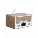 Radio DAB+/FM Denver MDA-525LW Bluetooth Madera Clara
