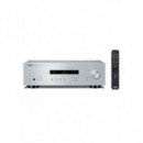 Amplificador Yamaha A-S201 Hi-Fi Estéreo 200W Color Plata