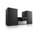 Microcadena Philips MCM2300/12 con USB, Radio FM y Reproductor CD, Negra
