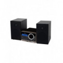 Microcadena Nevir NVR-716 Compacta 4W x 2 con Radio FM, CD, USB y Bluetooth Negro