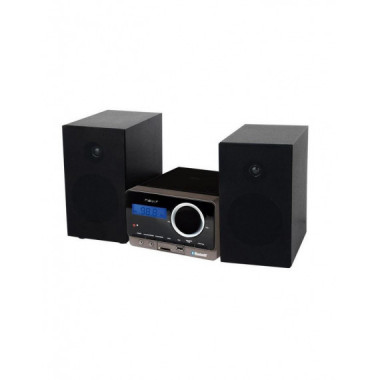 Microcadena Nevir NVR-716 Compacta 4W x 2 con Radio FM, CD, USB y Bluetooth Negro
