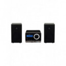 Microcadena Nevir NVR-716 Compacta 4W x 2 con Radio FM, CD, USB y Bluetooth Negro