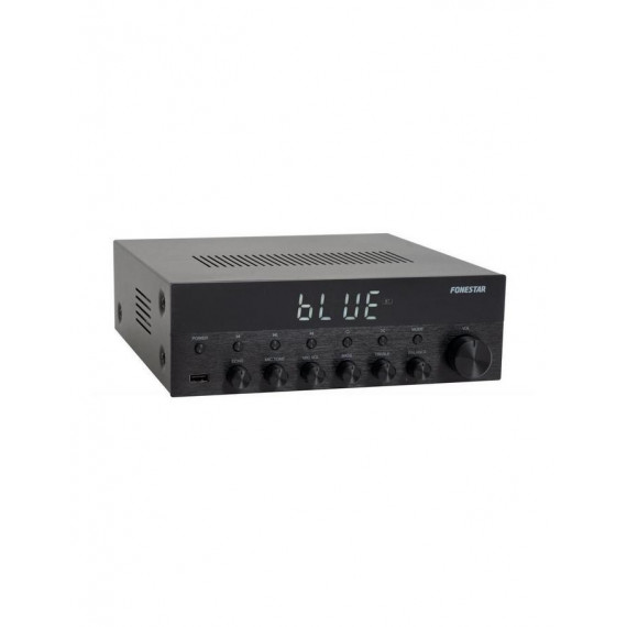 Amplificador Estéreo Fonestar AS-1515 Bluetooth/USB/FM 15+15W Negro