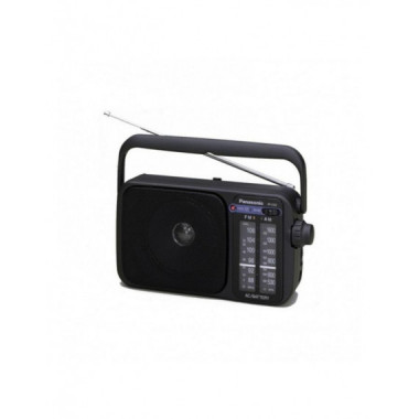 Radio Panasonic RF-2400DEG-K, AM/FM, AC/DC, Color Negro
