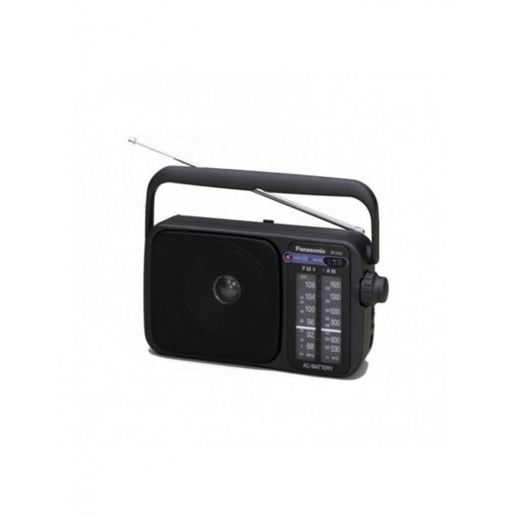 Radio Panasonic RF-2400DEG-K, AM/FM, AC/DC, Color Negro