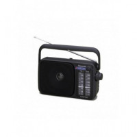 Radio PANASONIC RF-2400DEG-K, Am/fm, Ac/dc, Color Negro