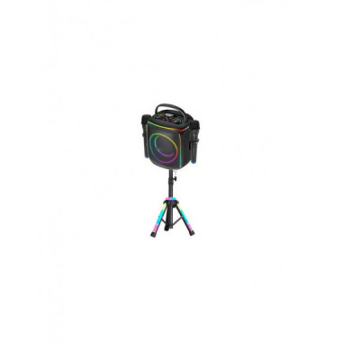 Altavoz Sytech XTR440BT Voxpro Duo 440, 80W RMS, Tr&iacute;pode, 2 Micr&oacute;fonos, Negro
