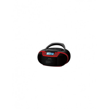 Radio Cassette Sunstech CXUM54BT con CD, Bluetooth y USB, Color Rojo
