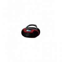 Radio Cassette SUNSTECH CXUM54BT con Cd, BLUETOOTH y Usb, Color Rojo