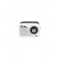 Radio Portátil SYTECH XV1680BT Vintage 3 Bandas BLUETOOTH Usb/tf 1200MAH Blanca