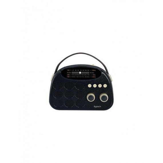 Radio Sytech XV1678BT Vintage, AM/FM/SW, USB, Bluetooth, Color Negro