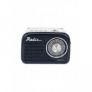 Radio Sytech XV1680BT Vintage 3 Bandas USB microSD Bluetooth 1200mAh Negra