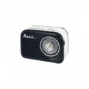 Radio Sytech XV1680BT Vintage 3 Bandas USB microSD Bluetooth 1200mAh Negra