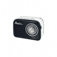 Radio SYTECH XV1680BT Vintage 3 Bandas USB Microsd BLUETOOTH 1200MAH Negra