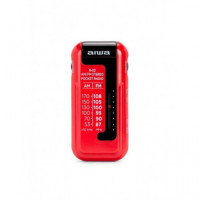 Radio Portátil Analógica AIWA R-22 con Auriculares, Rojo