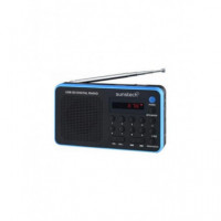 Radio Digital SUNSTECH RPDS32BL Am/fm Portátil Negro/azul