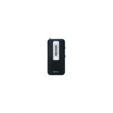 Radio de Bolsillo Sytech SY1674NG AM/FM con Entrada para Auriculares Negra