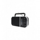 Radio Portátil Sytech SY1677NG AM/FM, Pilas y Red, Negro