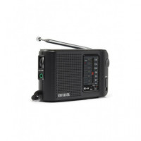 Radio Portátil AIWA RS-44 Analógica Am/fm con Auriculares Negros