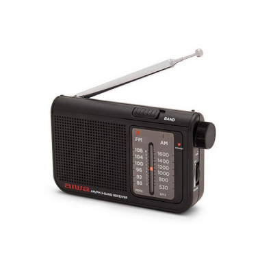 Radio de Bolsillo Aiwa RS-55 AM/FM, Color Negro