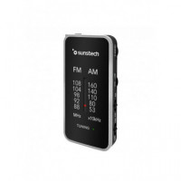 Radio de Bolsillo Analógica SUNSTECH RPC6SL, Color Plata
