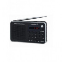 Radio Digital SUNSTECH RPDS32SL Am/fm Portátil Negro/plata