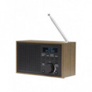 Radio de Escritorio Denver DAB-46 DAB+, FM, Retro, Color Madera
