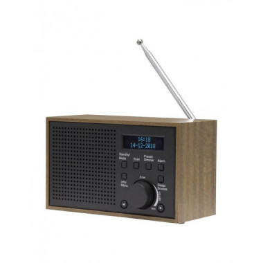 Radio de Escritorio Denver DAB-46 DAB+, FM, Retro, Color Madera