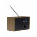 Radio de Escritorio Denver DAB-46 DAB+, FM, Retro, Color Madera