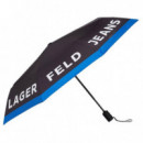 Klj Logo Umbrella Black  KARL LAGERFELD