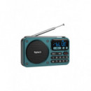 Radio Digital Sytech X190BT, 5W, Bluetooth, FM, USB, MicroSD, Color Azul