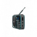 Radio Digital Sytech X190BT, 5W, Bluetooth, FM, USB, MicroSD, Color Azul