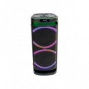 Altavoz Luminoso Portátil Ibiza LOUNGE28, 2x8"/20cm 600W, Bluetooth, Negro