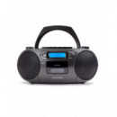 Radio CD Portátil Aiwa BBTC-550 FM/CD/MP3/USB/Bluetooth/Cassette Negro