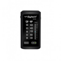 Radio de Bolsillo SYTECH SY1673 Am/fm Vertical Negra