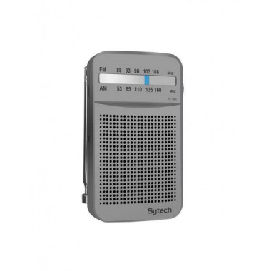 Radio de Bolsillo Sytech SY1660PL AM/FM Vertical Plata