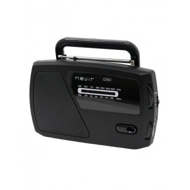 Radio Transistor Port&aacute;til Nevir NVR-140 AM/FM Negro