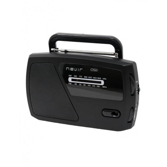 Radio Transistor Portátil Nevir NVR-140 AM/FM Negro