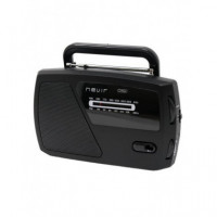 Radio Transistor Portátil Nevir NVR-140 AM/FM Negro