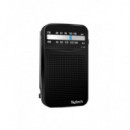Radio de Bolsillo Sytech SY1660 AM/FM Vertical Negra