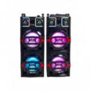 Sistema de Sonorización DJ LTC PARTY BOXx410, USB, Bluetooth, Luces RGB, 850W Negro