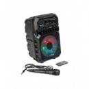 Bafle Portátil Ibiza 17-2685PLS 6.5''/16cm - 200W con USB, Micro SD y Bluetooth