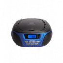 Radio Portátil Aiwa BBTU-300 con CD, MP3, Bluetooth y Boombox Azul