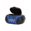 Radio Portátil Aiwa BBTU-300 con CD, MP3, Bluetooth y Boombox Azul