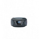 Radio CD USB Fonestar BOOM-ONE-G, Color Gris
