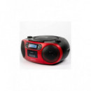 Radio Cassette Portátil AIWA BBTC-550 FM/CD/MP3/USB/Bluetooth Rojo