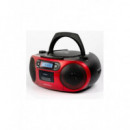Radio Cassette Portátil AIWA BBTC-550 FM/CD/MP3/USB/Bluetooth Rojo
