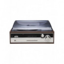 Tocadiscos Denver VPR-190MK3 Retro con Radio FM y Altavoces Estéreo